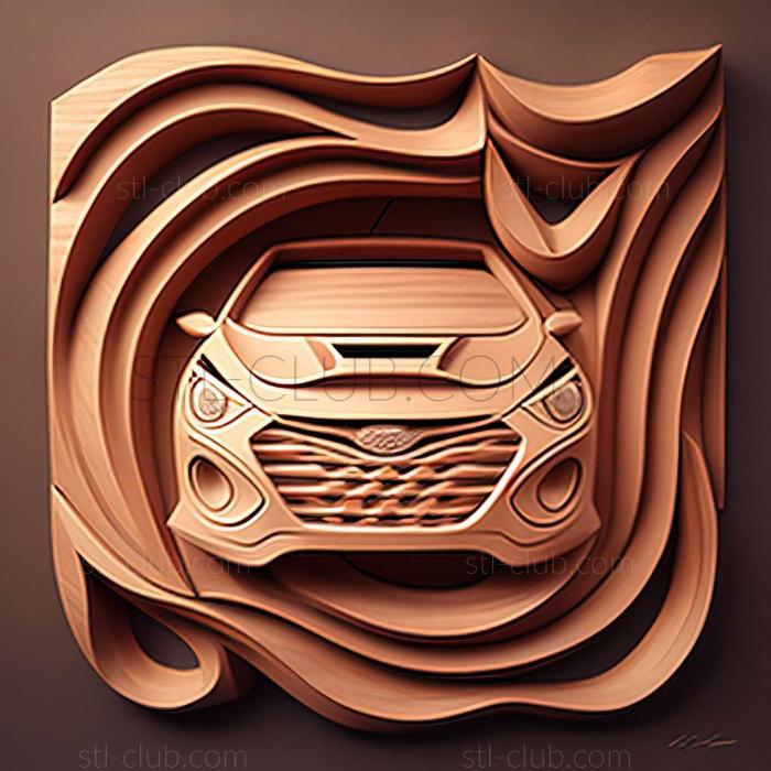 3D модель Hyundai Accent (STL)